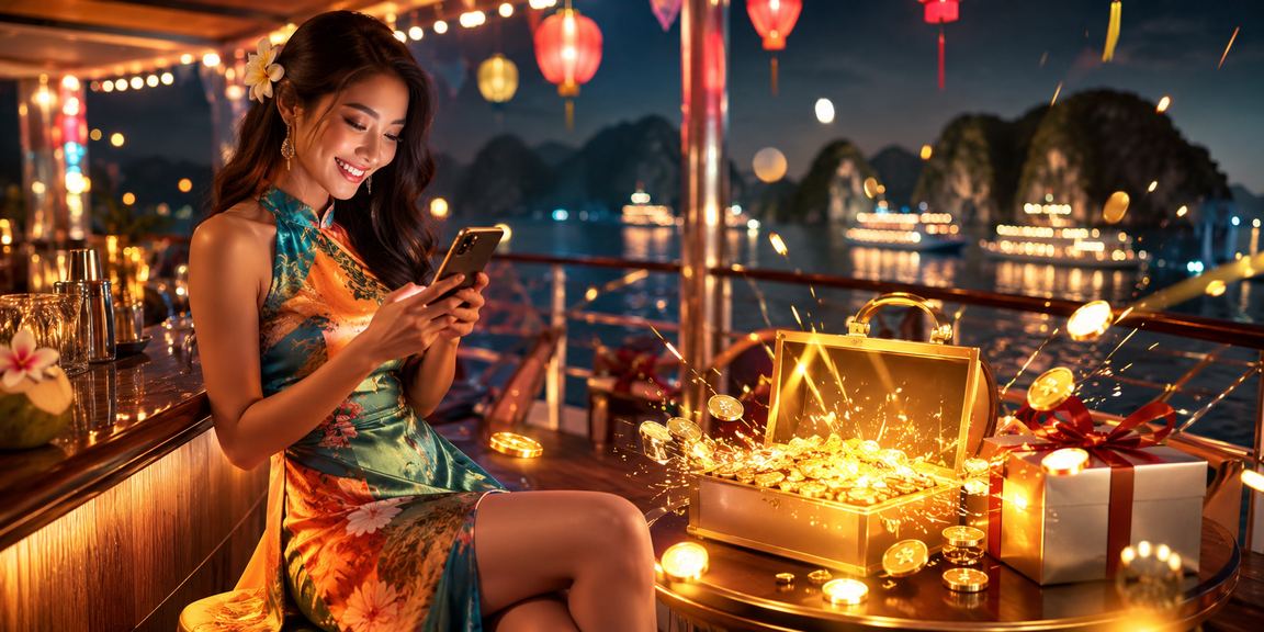 Người chơi sử dụng thiết bị di động truy cập nền tảng cá cược tại Hạ Long
